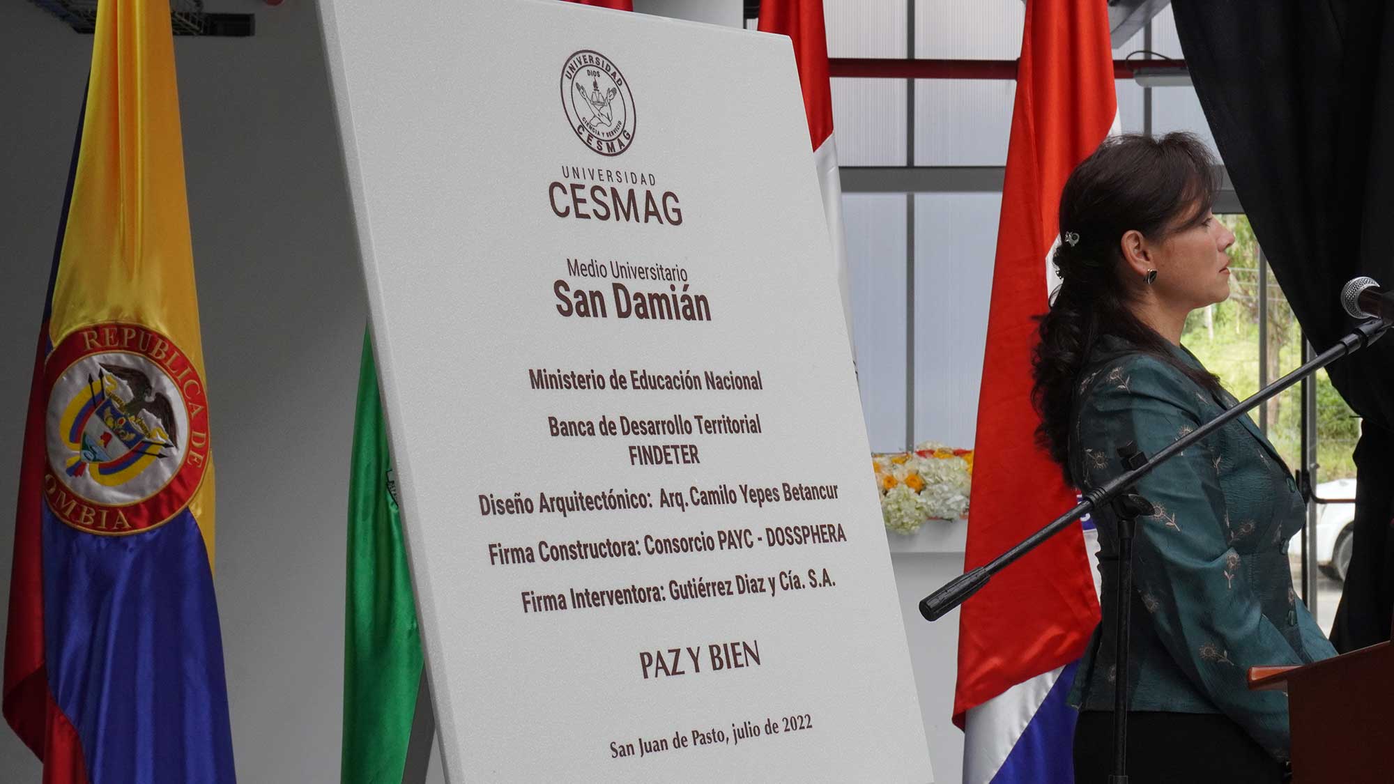 Inauguración Medio Universitario San Damián CESMAG